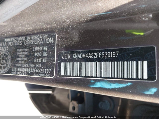 KNADM4A32F6529197 KIA Rio