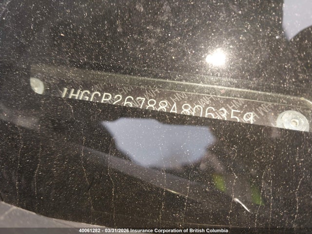 40061282 :رقم المزاد ، 1HGCP26788A806359 vin ، 2008 Honda Accord Ex مزاد بيع