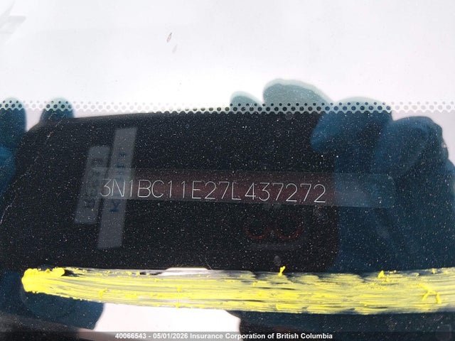 Продажа на аукционе авто 2007 Nissan Versa S/sl, vin: 3N1BC11E27L437272, номер лота: 40066543