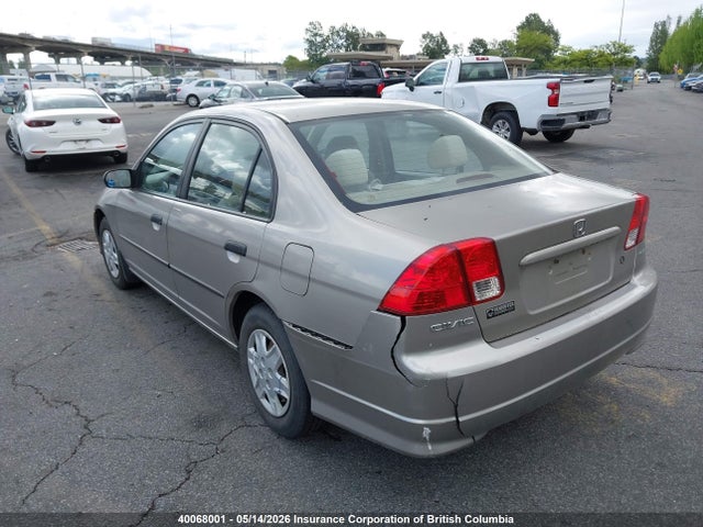 Продажа на аукционе авто 2005 Honda Civic, vin: 2HGES16305H010846, номер лота: 40068001