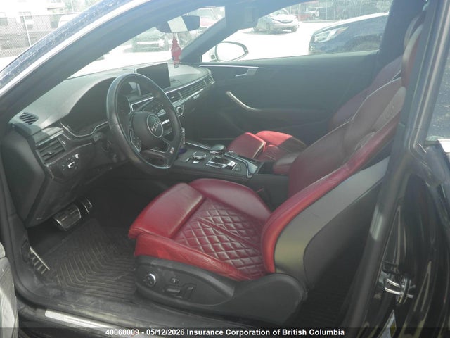 2018 Audi S5 მანქანა იყიდება აუქციონზე, vin: WAUR4AF53JA030056, აუქციონის ნომერი: 40068009