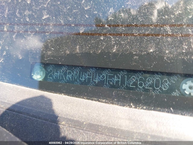 40065962 :رقم المزاد ، 2HKRM4H49FH126203 vin ، 2015 Honda Cr-v Se مزاد بيع