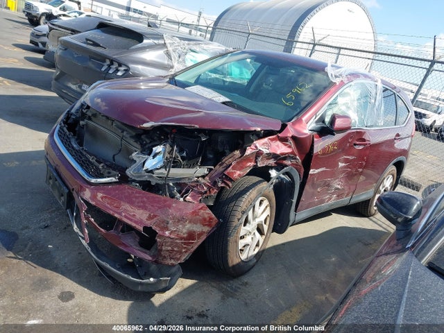 40065962 :رقم المزاد ، 2HKRM4H49FH126203 vin ، 2015 Honda Cr-v Se مزاد بيع