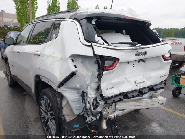 40068057 :رقم المزاد ، 3C4NJDCN5RT575227 vin ، 2022 Jeep Compass Limited مزاد بيع