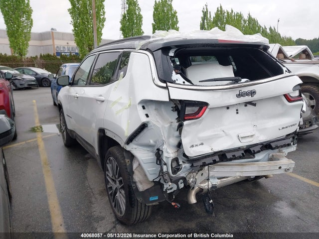 40068057 :رقم المزاد ، 3C4NJDCN5RT575227 vin ، 2022 Jeep Compass Limited مزاد بيع