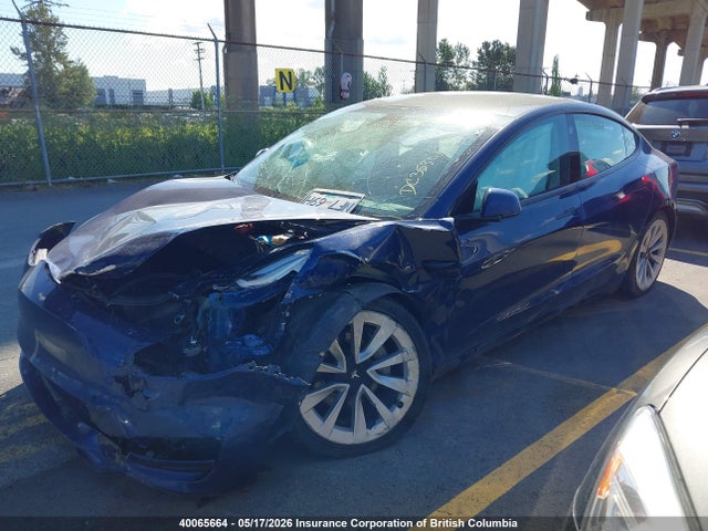 Продажа на аукционе авто 2022 Tesla Model 3, vin: 5YJ3E1EB4NF132606, номер лота: 40065664