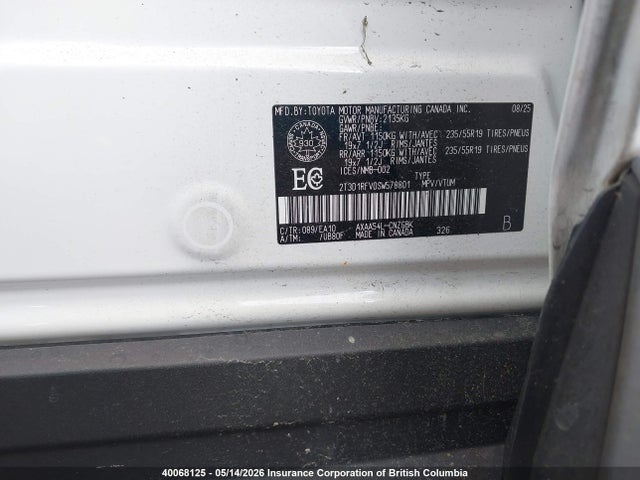 2T3D1RFV0SW578801 Toyota RAV4