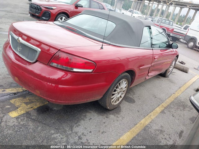 40068133 :رقم المزاد ، 1C3EL45R74N364036 vin ، 2004 Chrysler Sebring Lx مزاد بيع