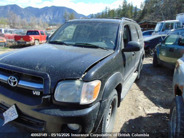 40068149 :رقم المزاد ، 5TDBT48A05S237757 vin ، 2005 Toyota Sequoia Limited مزاد بيع