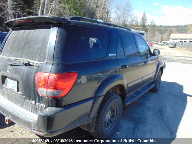 40068149 :رقم المزاد ، 5TDBT48A05S237757 vin ، 2005 Toyota Sequoia Limited مزاد بيع