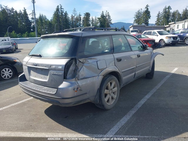 Продажа на аукционе авто 2008 Subaru Outback 2.5i, vin: 4S4BP61C187336738, номер лота: 40063884