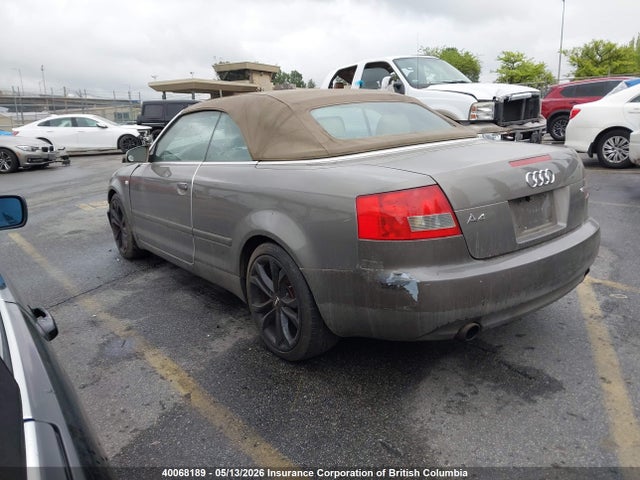 40068189 :رقم المزاد ، WAUAC48H75K001765 vin ، 2005 Audi A4 مزاد بيع