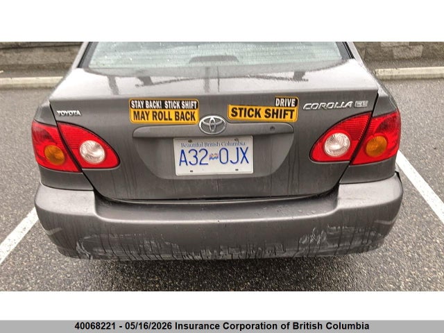 40068221 :رقم المزاد ، 2T1BR32E03C763123 vin ، 2003 Toyota Corolla Ce/le/sport مزاد بيع