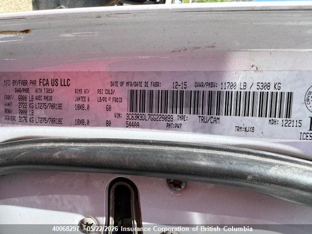 3C63R3DL7GG229099 RAM 3500 Slt