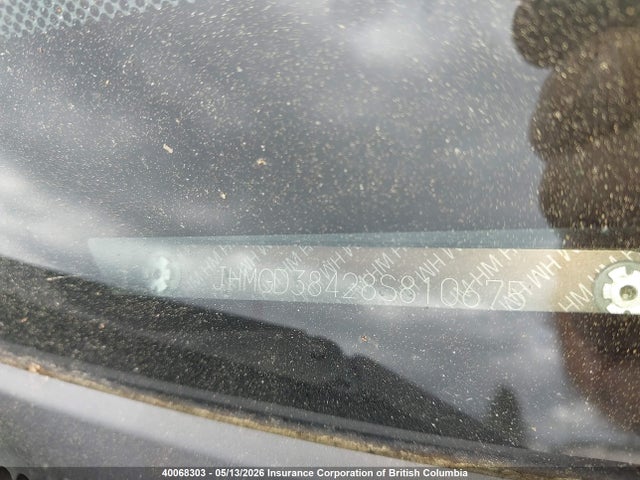 2008 Honda Fit მანქანა იყიდება აუქციონზე, vin: JHMGD38428S810675, აუქციონის ნომერი: 40068303