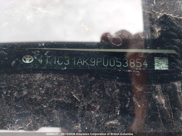 40068337 :رقم المزاد ، 4T1C31AK9PU053854 vin ، 2023 Toyota Camry مزاد بيع
