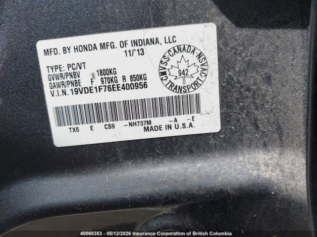 Продаж на аукціоні авто 2014 Acura Ilx, vin: 19VDE1F76EE400956, номер лоту: 40068353