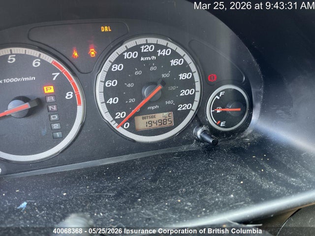 40068368 :رقم المزاد ، JHLRD78823C807835 vin ، 2003 Honda Cr-v مزاد بيع