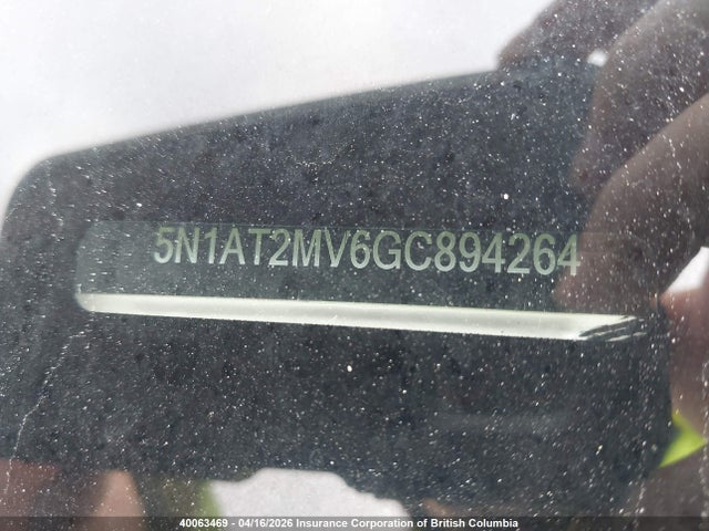 5N1AT2MV6GC894264 Nissan Rogue S/sl/sv