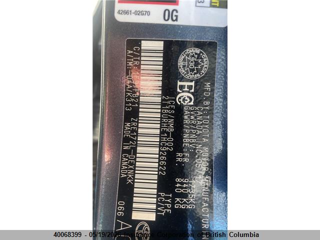 2T1BURHE1HC926622 Toyota Corolla L/le/xle/se/xse