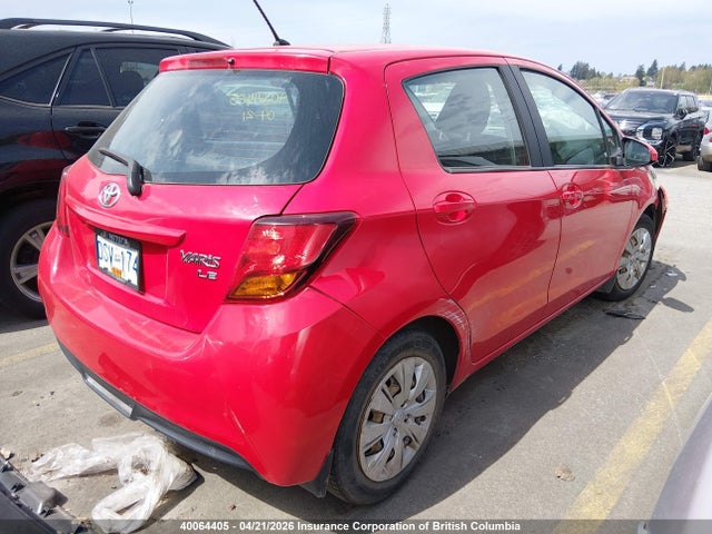 40064405 :رقم المزاد ، VNKKTUD3XFA027552 vin ، 2015 Toyota Yaris مزاد بيع