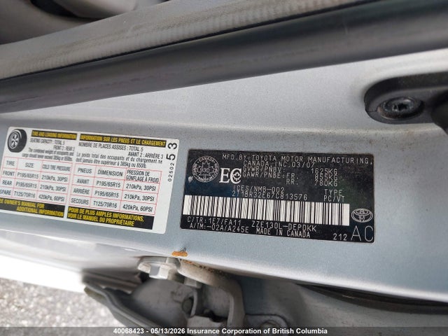 40068423 :رقم المزاد ، 2T1BR32E67C813576 vin ، 2007 Toyota Corolla Ce/le/s مزاد بيع