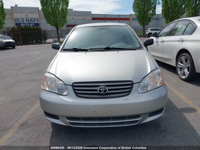 2003 Toyota Corolla Ce/le/s მანქანა იყიდება აუქციონზე, vin: 2T1BR32E93C734865, აუქციონის ნომერი: 40068430