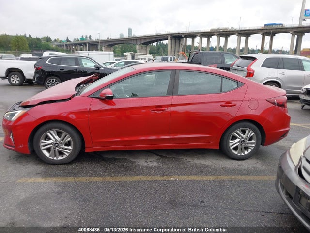 2019 Hyundai Elantra Sel/value/limited მანქანა იყიდება აუქციონზე, vin: KMHD84LF3KU864680, აუქციონის ნომერი: 40068435