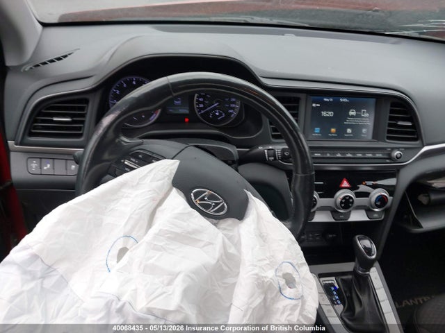 2019 Hyundai Elantra Sel/value/limited მანქანა იყიდება აუქციონზე, vin: KMHD84LF3KU864680, აუქციონის ნომერი: 40068435