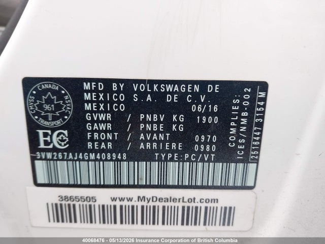 3VW267AJ4GM408948 Volkswagen Jetta