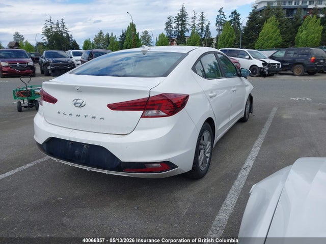 2019 Hyundai Elantra Sel/value/limited მანქანა იყიდება აუქციონზე, vin: KMHD84LF6KU789568, აუქციონის ნომერი: 40066857