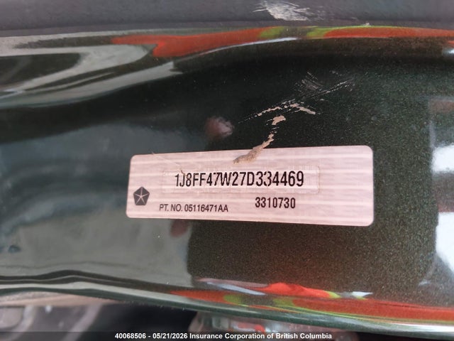 Aukcja sprzedaży 2007 Jeep Compass, vin: 1J8FF47W27D334469, numer aukcji: 40068506