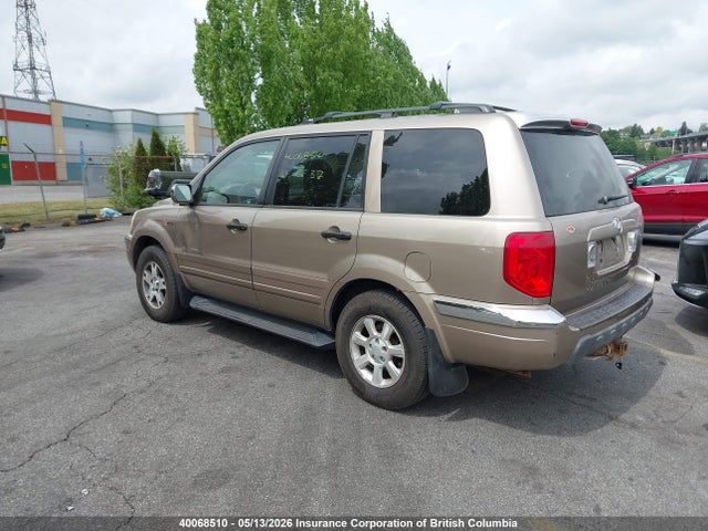 2003 Honda Pilot მანქანა იყიდება აუქციონზე, vin: 2HKYF18483H003833, აუქციონის ნომერი: 40068510