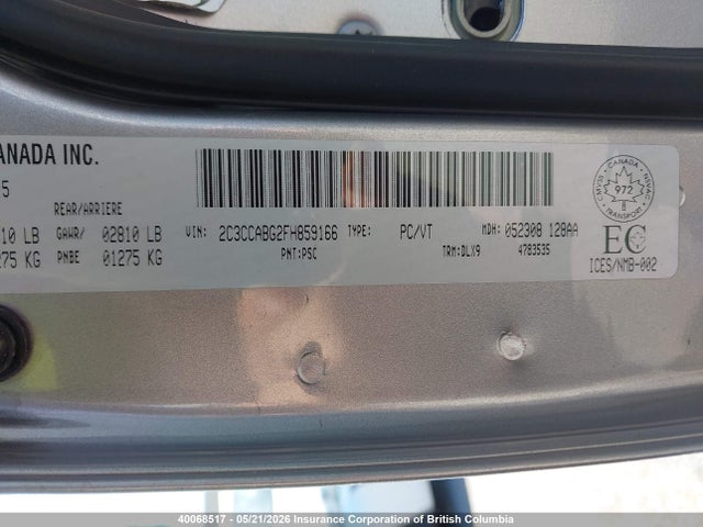 Aukcja sprzedaży 2015 Chrysler 300, vin: 2C3CCABG2FH859166, numer aukcji: 40068517