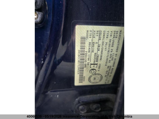 Aukcja sprzedaży 2007 Nissan Versa, vin: 3N1BC13E17L390216, numer aukcji: 40068539