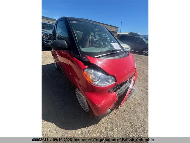 40068541 :رقم المزاد ، WMEEJ3BA3AK384227 vin ، 2010 Smart Fortwo Pure/passion مزاد بيع