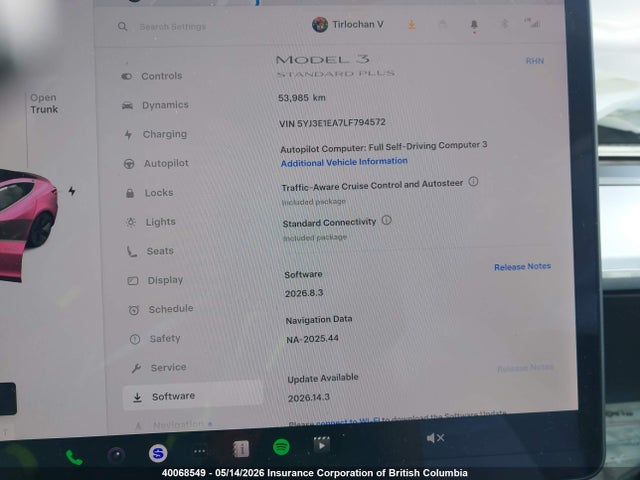 Aukcja sprzedaży 2020 Tesla Model 3, vin: 5YJ3E1EA7LF794572, numer aukcji: 40068549