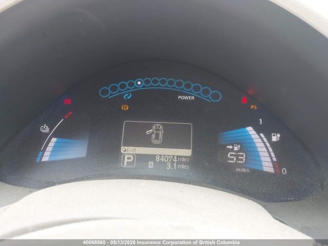 40068560 :رقم المزاد ، JN1AZ0CP2CT024423 vin ، 2012 Nissan Leaf مزاد بيع