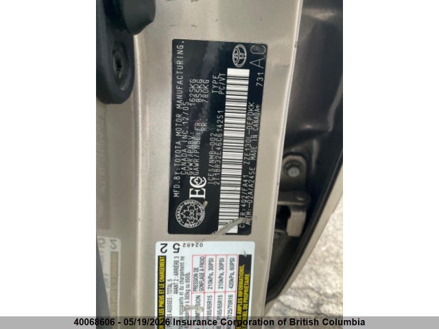 40068606 :رقم المزاد ، 2T1BR32E46C614251 vin ، 2006 Toyota Corolla Ce/le/sport مزاد بيع