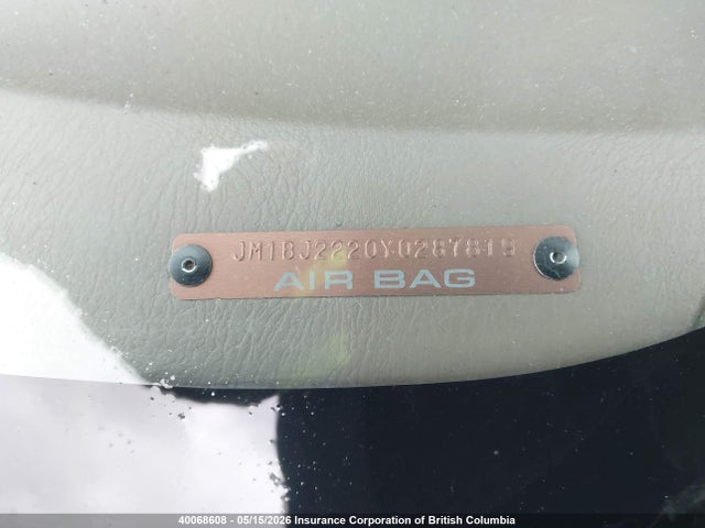 Aukcja sprzedaży 2000 Mazda Protege Dx/lx, vin: JM1BJ2220Y0287819, numer aukcji: 40068608