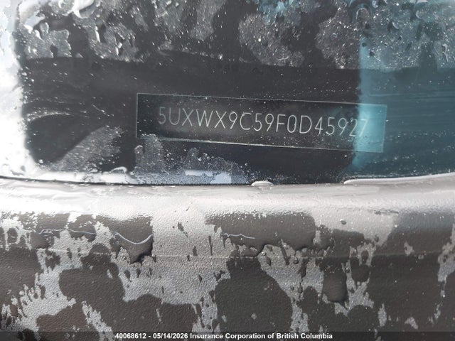 Aukcja sprzedaży 2015 Bmw X3, vin: 5UXWX9C59F0D45927, numer aukcji: 40068612