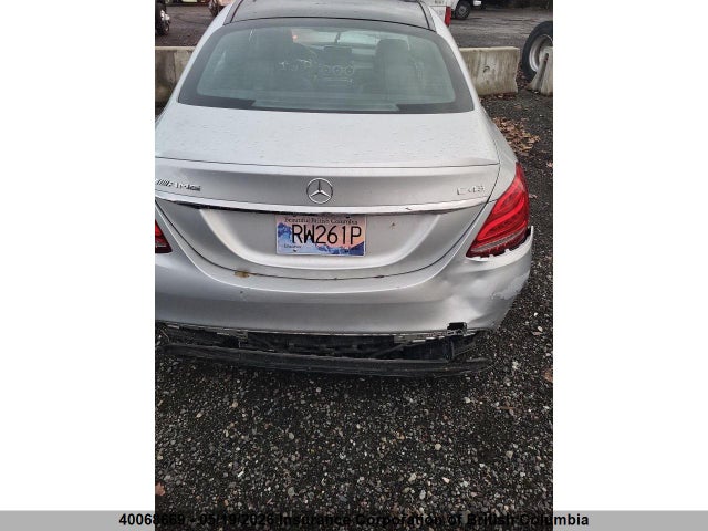 Aukcja sprzedaży 2017 Mercedes-benz C 43 4mati Amg, vin: 55SWF6EBXHU219579, numer aukcji: 40068669