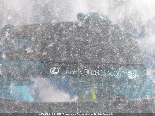 JTHP9JBH0M2046062 Lexus UX 250H
