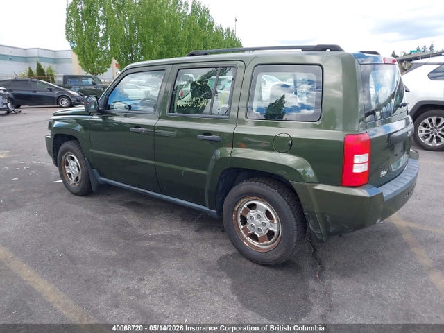 40068720 :رقم المزاد ، 1J8FT28W98D737541 vin ، 2008 Jeep Patriot Sport مزاد بيع