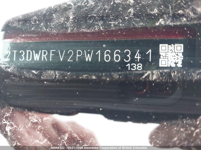 2023 Toyota Rav4 მანქანა იყიდება აუქციონზე, vin: 2T3DWRFV2PW166341, აუქციონის ნომერი: 40068722