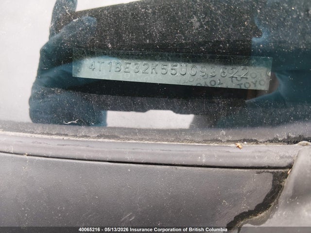 40065216 :رقم المزاد ، 4T1BE32K55U093622 vin ، 2005 Toyota Camry Le/xle/se مزاد بيع