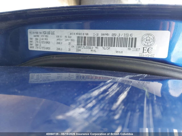 1C6RR7LM5JS356610 RAM 1500 Slt