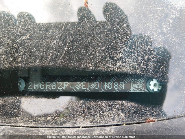 Продажа на аукционе авто 2014 Honda Civic Lx, vin: 2HGFB2F45EH011087, номер лота: 40058016
