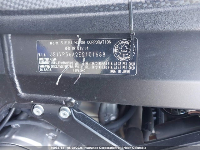JS1VP56A2E2101688 Suzuki Dl650 A