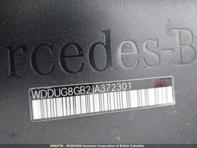 WDDUG8GB2JA372301 Mercedes-Benz S 560 4matic